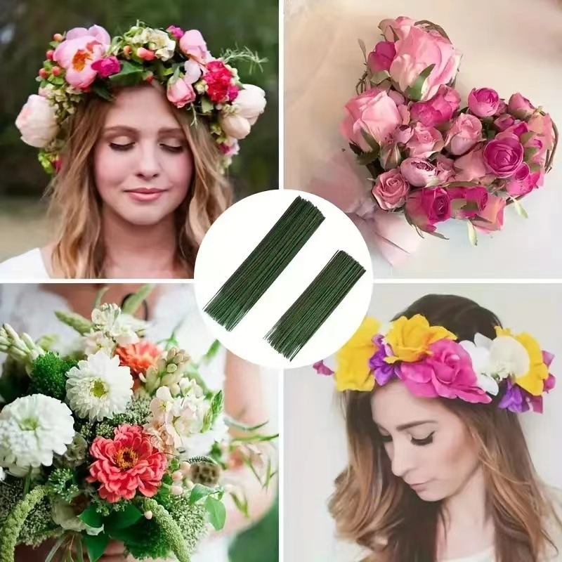 Florist Wreath Supply - 100 piezas de tallo floral, varilla