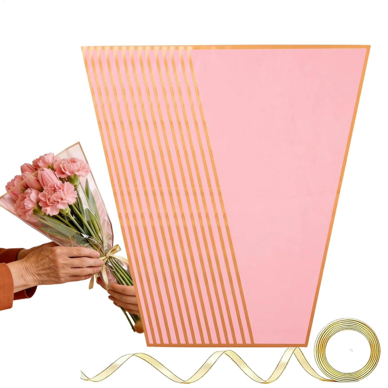 Florist Supply Ribbon - Bolsas para envolver flores, 50 piezas
