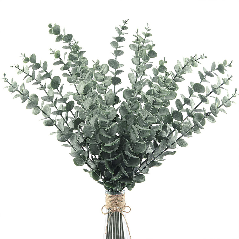 Eucalyptus Preserved - 20 piezas tallos de eucalipto artificiales