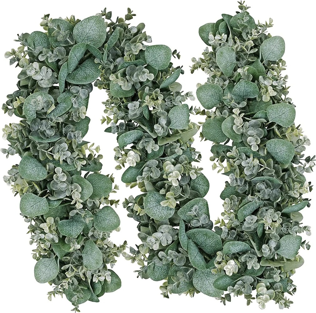 Eucalyptus Preserved - Guirnalda de hojas de eucalipto mezcladas