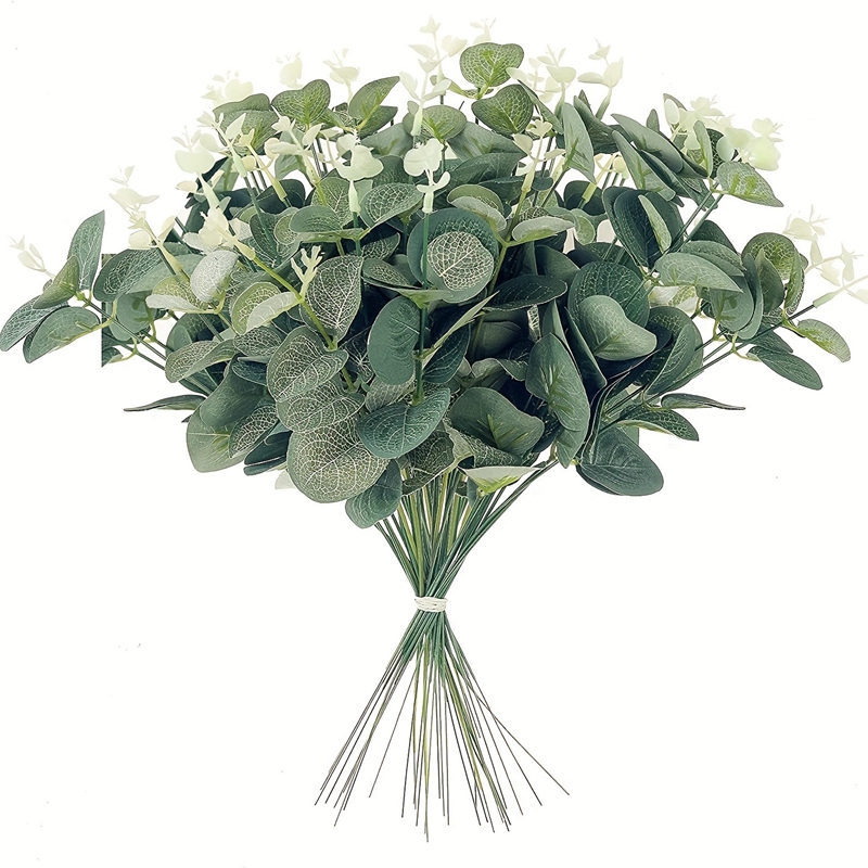 Eucalyptus Preserved - Ramo de flores artificiales de eucalipto,