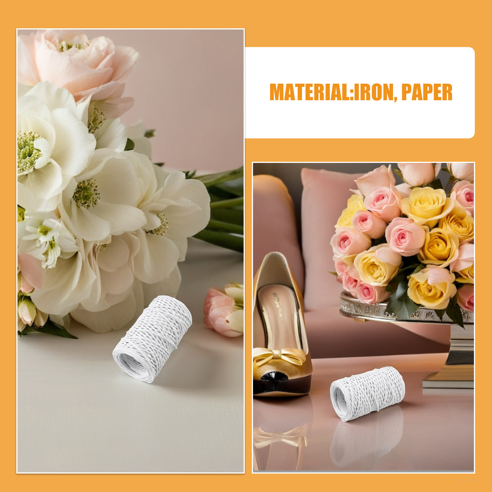 2 Rollos de 50M de Hilo de Pap - Florist Wreath Supply reseña y precio