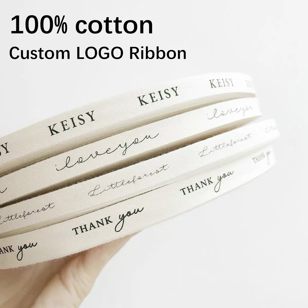Cinta de algodón con logotipo  - Florist Supply Ribbon reseña y precio