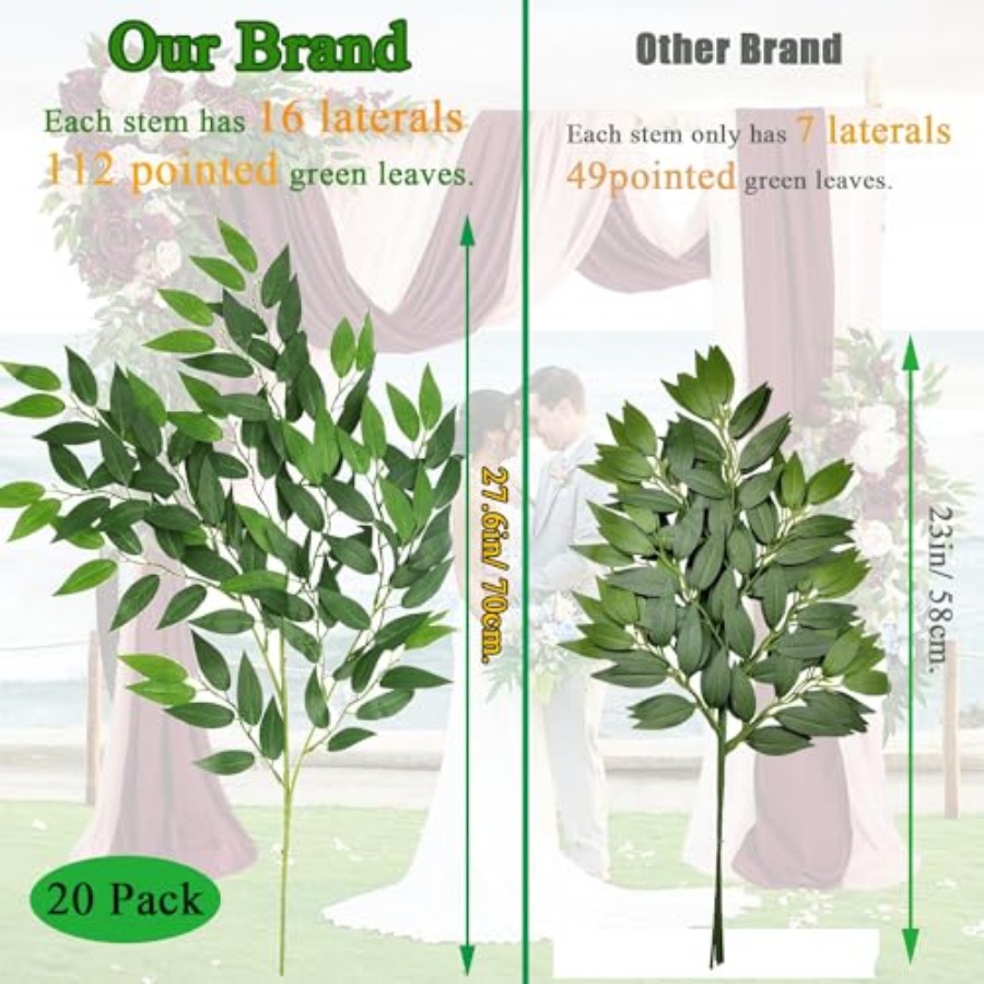 Ramas de Ruscus Artificial Ita - Ruscus Stem Faux reseña y precio